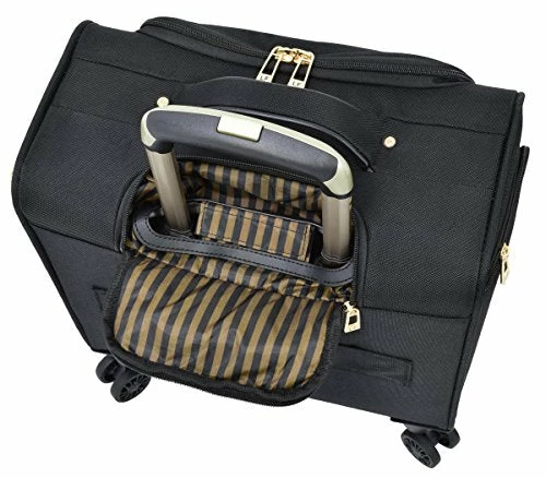 London Fog Langley 8 Wheel 15" Under The Seat Bag, Black 8 London Fog Langley 8 Wheel 15" Under The Seat Bag, Black - Image 6