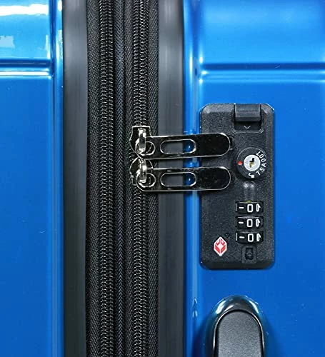 Dejuno Venture New Generation 3-Piece Hardside Spinner TSA Lock, Blue, One Size 7 Dejuno Venture New Generation 3-Piece Hardside Spinner TSA Lock, Blue, One Size - Image 5