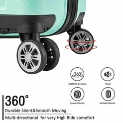 JOYWAY JOYWAY 3 Pcs Luggage Set Hardside Lightweight Spinner Suitcase With TSA Lock (green) -TRAVELPRO Sales 51IFdmVfIYS