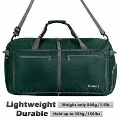 Gonex 150L Travel Duffel Bag Foldable Extra Large Duffle Bag XL Heavy Duty For Men Women For Luggage Shopping Blackish Green -TRAVELPRO Sales 51INaJChirL