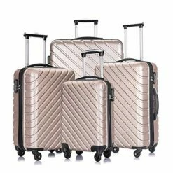 4 PCS Luggage Sets With Spinner Wheels,Carry On Suitcase,Luggage Hardshell Travel Luggage Sets (Champagne) -TRAVELPRO Sales 51IXO p1G5L 30c492e4 4ac2 4183 a042 8f0a89a3b94c