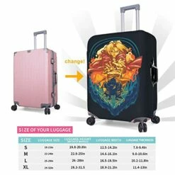 Fullmetal Alchemist Anime Travel Luggage Protector Cover Washable Suitcase Covers With Concealed Zipper Elastic Protector Case M 22-24 In -TRAVELPRO Sales 51Io0kGCwGL