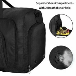 Duffel Bags For Traveling, 65L Carry On Foldable Weekender Overnight Bag For Men Women Waterproof Weekend Travel Duffle Bags With Shoe Compartment,Black 14 Duffel Bags For Traveling, 65L Carry On Foldable Weekender Overnight Bag For Men Women Waterproof Weekend Travel Duffle Bags With Shoe Compartment,Black -TRAVELPRO Sales 51IrFPg0HRL
