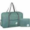 Wandf Foldable Travel Duffel Bag Luggage Sports Gym Water Resistant Nylon (E-Denim Green With Strap) -TRAVELPRO Sales 51JLsGfApHL