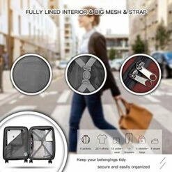 Verdi Luggage Set 3 Piece - Lightweight With USB Port Hardside Carry On Suitcase - Includes Expandable 20 Inch Carry On, 24In/TSA-Approved Lock 28In Checked Bag With 8-Wheel Rolling Spinner 10 Verdi Luggage Set 3 Piece - Lightweight With USB Port Hardside Carry On Suitcase - Includes Expandable 20 Inch Carry On, 24In/TSA-Approved Lock 28In Checked Bag With 8-Wheel Rolling Spinner -TRAVELPRO Sales 51LP WE3g L