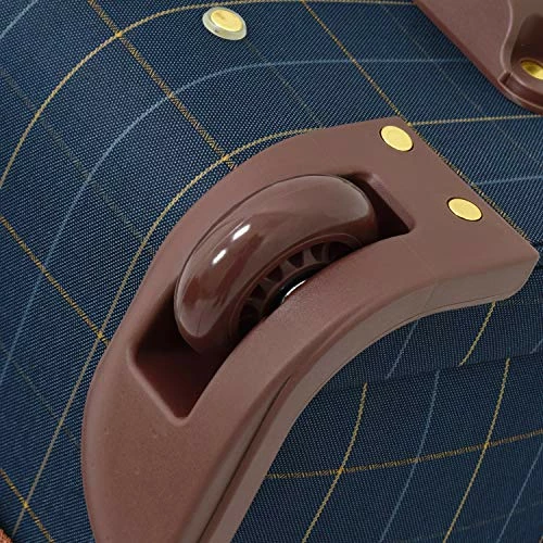 London Fog Kensington II 15" 2-Wheel Under The Seat Bag, Navy Window Pane 6 London Fog Kensington II 15" 2-Wheel Under The Seat Bag, Navy Window Pane - Image 4