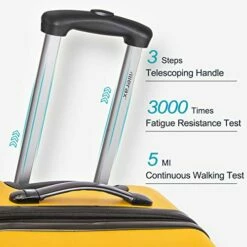 Merax Expandable Luggage Sets With TSA Locks, 3 Piece Lightweight Spinner Suitcase Set (Yellow) 14 Merax Expandable Luggage Sets With TSA Locks, 3 Piece Lightweight Spinner Suitcase Set (Yellow) -TRAVELPRO Sales 51MgwFLz6xL