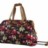 Lily Bloom Luggage Designer Pattern Suitcase Wheeled Duffel Carry On Bag (14in, Elephant Rain) -TRAVELPRO Sales 51MqmVN8HzL
