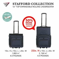 Travelers Club Luggage 16" Top Expandable Rolling Underseater W/USB Port, Blue Suitcase, Carry-On, Navy 23 Travelers Club Luggage 16" Top Expandable Rolling Underseater W/USB Port, Blue Suitcase, Carry-On, Navy -TRAVELPRO Sales 51MvrhQ0VoL