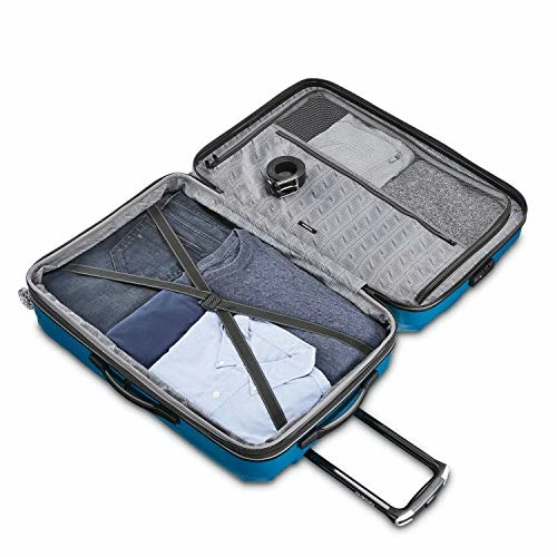 Samsonite Centric 2 Hardside Expandable Luggage With Spinner Wheels, Caribbean Blue, Checked-Medium 24-Inch 9 Samsonite Centric 2 Hardside Expandable Luggage With Spinner Wheels, Caribbean Blue, Checked-Medium 24-Inch - Image 7