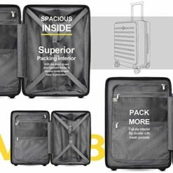 LEVEL8 Carry On Luggage, Road Runner Carry-on Suitcase With Front Pocket, PC Hardside Luggage With Spinner Wheels, TSA Locks - Navy Blue, 20 Inch -TRAVELPRO Sales 51O0p7rvAsL