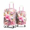 AO WEI LA OW Tourist Luggage Carry On Luggage With Spinner Wheels Rolling Suitcase For Women And Girls, Ascending Gardens Flowers (Pink ,20 Inch) -TRAVELPRO Sales 51O2GCIFQAL