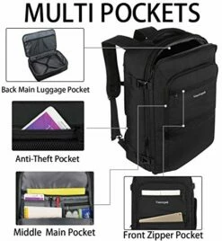 Travel Backpack, 40L Flight Approved Carry On Backpack For Men & Women, Vancropak Expandable Large Luggage Backpack Daypack Water Resistant Lightweight Business Weekender Bag, Black 12 Travel Backpack, 40L Flight Approved Carry On Backpack For Men & Women, Vancropak Expandable Large Luggage Backpack Daypack Water Resistant Lightweight Business Weekender Bag, Black -TRAVELPRO Sales 51OCiRUlEYL