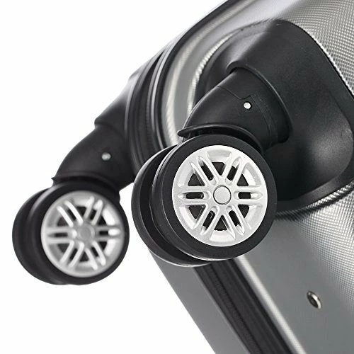 GOMHWAOL Luggage 3 Piece Set Suitcase ABS Material Hardshell Lightweight (Silver Gray) 9 GOMHWAOL Luggage 3 Piece Set Suitcase ABS Material Hardshell Lightweight (Silver Gray) - Image 7