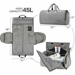 Convertible Garment Bag With Shoulder Strap, Modoker Carry On Garment Duffel Bag For Men Women - 2 In 1 Hanging Suitcase Suit Travel Bags -TRAVELPRO Sales 51PJInhfQsL