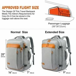 LOVEVOOK Carry On Backpack, 40L Travel Backpack For Women Men Airline Approved, Expandable Large Suitcase Backpacks With 4 Packing Cubes, Aer Travel Pack 3, Water Resistant Weekender Bag -TRAVELPRO Sales 51PV3XJYPjL