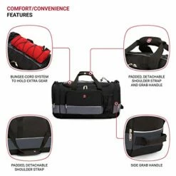 SwissGear 20" Duffel Bag | Gym Bag | Travel Duffle Bags | Men's And Women's - Grey/Black 17 SwissGear 20" Duffel Bag | Gym Bag | Travel Duffle Bags | Men's And Women's - Grey/Black -TRAVELPRO Sales 51QTXpMEavL