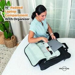 Prottoni 44-Inch Suit Carrier For Travel - Garment Suitcase With Toiletry Bag (Black + Clear Toiletry Bag, 44") 14 Prottoni 44-Inch Suit Carrier For Travel - Garment Suitcase With Toiletry Bag (Black + Clear Toiletry Bag, 44") -TRAVELPRO Sales 51R ElIMGNL