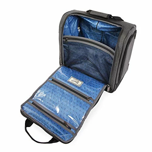 ORIGINAL PENGUIN Men's Ethan Wheeled Under The Seat Carry On Bag, Black Crosshatch 5 ORIGINAL PENGUIN Men's Ethan Wheeled Under The Seat Carry On Bag, Black Crosshatch - Image 3