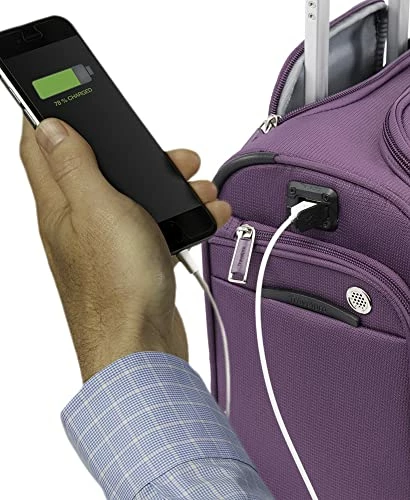 Travelpro Skypro Lightweight Airline Size Carry On Luggage Trolley Suitcase (Orchid Purple, 2-Wheel Underseat Bag) 4 Travelpro Skypro Lightweight Airline Size Carry On Luggage Trolley Suitcase (Orchid Purple, 2-Wheel Underseat Bag) - Image 2