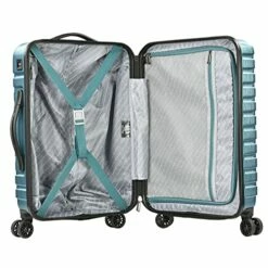 U.S. Traveler Boren Polycarbonate Hardside Rugged Travel Suitcase Luggage With 8 Spinner Wheels, Aluminum Handle, Teal, Carry-on 22-Inch, USB Port 17 U.S. Traveler Boren Polycarbonate Hardside Rugged Travel Suitcase Luggage With 8 Spinner Wheels, Aluminum Handle, Teal, Carry-on 22-Inch, USB Port -TRAVELPRO Sales 51Saozm vlS