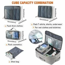 LOVEVOOK Carry On Backpack, 40L Travel Backpack For Women Men Airline Approved, Expandable Large Suitcase Backpacks With 4 Packing Cubes, Aer Travel Pack 3, Water Resistant Weekender Bag -TRAVELPRO Sales 51TRuHhakFL