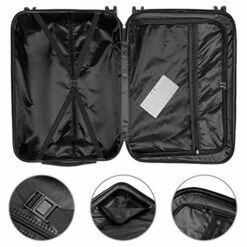 3 Pieces ABS Luggage Sets Trolley Case, Large Capacity Multifunctional Traveling Suitcase Hardshell With Spinner Wheel And Coded Lock, 20" & 24" & 28" (Champagne) 16 3 Pieces ABS Luggage Sets Trolley Case, Large Capacity Multifunctional Traveling Suitcase Hardshell With Spinner Wheel And Coded Lock, 20" & 24" & 28" (Champagne) -TRAVELPRO Sales 51UBSPLQp1L