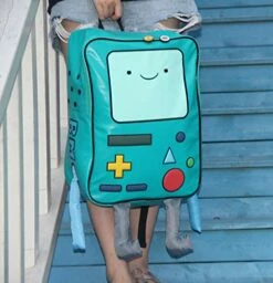 Adventure Time With Finn And Jake Backpack CN BMO Schoolbag Beemo Be More Cartoon Robot High-grade PU Green -TRAVELPRO Sales 51V 4ZVfXmL