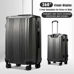 Coolife Luggage Suitcase PC+ABS With TSA Lock Spinner Carry On Hardshell Lightweight 20in 24in 28in (grey, M(24IN)) -TRAVELPRO Sales 51VwLywkOiL 2068afa1 6ab6 4a5d acae 37b9b3475fe7