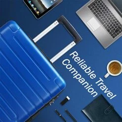 Flieks Luggage Sets 3 Piece Spinner Suitcase With TSA Lock Lightweight 20 24 28 Inch (Elegant Blue) -TRAVELPRO Sales 51WHTADANyL