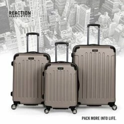 Kenneth Cole Reaction Renegade 28” Check Size Luggage Lightweight Hardside Expandable 8-Wheel Spinner Travel Suitcase, Champagne, Inch -TRAVELPRO Sales 51XHz9WE6pL