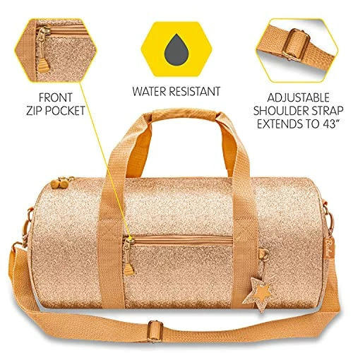 Bixbee Girls' Little Duffle, Gold 7 Bixbee Girls' Little Duffle, Gold - Image 5