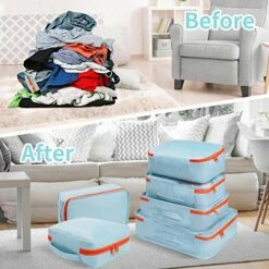 DIMJ 11 Set Packing Cubes, Travel Luggage Packing Organizers Lightweight Travel Cloth Storage Bag With Bra Underwear Cube Cosmetics Bag And Shoe Pouch -TRAVELPRO Sales 51XlgO8RZGL