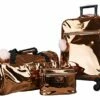 Vue Metallic Lightweight Spinner Carry On Luggage 3pc Carry On Set W/ 22" Luggage, Duffel Bag & Cosmetic Bag (Rose Gold) -TRAVELPRO Sales 51ZRCENTYcL