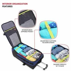 SwissGear Extra Large Lightweight Rolling Duffel, Blue/Green -TRAVELPRO Sales 51 RPLYfZvL