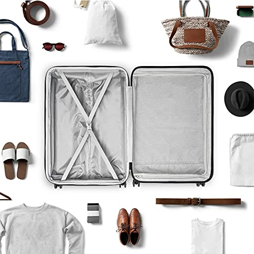 3 Piece Set Luggage Sets Women Men Teens Travel Suitcase With Lightweight TSA Lock Spinner, Home Outdoor Carry On Luggage With 4 Double Silent Wheels Adjustable Handle 20in 24in 28in, White 6 3 Piece Set Luggage Sets Women Men Teens Travel Suitcase With Lightweight TSA Lock Spinner, Home Outdoor Carry On Luggage With 4 Double Silent Wheels Adjustable Handle 20in 24in 28in, White - Image 4