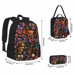 Five Nights At Freddy'S Backpack 3pcs Set Youth Boys Shoulder Bag Girls Bookbag With Lunch Bog Pencil Case Teens 17 Five Nights At Freddy'S Backpack 3pcs Set Youth Boys Shoulder Bag Girls Bookbag With Lunch Bog Pencil Case Teens -TRAVELPRO Sales 51az5cn9UQS