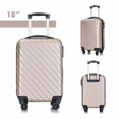 4PC 18-28 Inch Hardshell Luggage ABS Luggages Sets With Spinner Wheels Hard Shell Spinner Carry On Suitcase (Champagne Gold, 4 PCS) -TRAVELPRO Sales 51bREl s99L