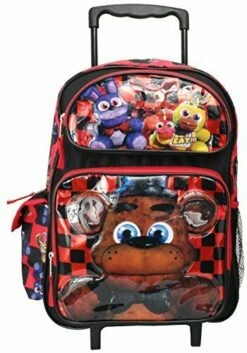 Five Nights At Freddys Bonnie Foxy Chica Large 16" Rollling Backpack