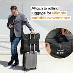 Prottoni 44-Inch Suit Carrier For Travel - Garment Suitcase With Toiletry Bag (Black + Clear Toiletry Bag, 44") 16 Prottoni 44-Inch Suit Carrier For Travel - Garment Suitcase With Toiletry Bag (Black + Clear Toiletry Bag, 44") -TRAVELPRO Sales 51c5b2delKL