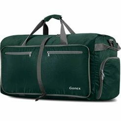Gonex 150L Travel Duffel Bag Foldable Extra Large Duffle Bag XL Heavy Duty For Men Women For Luggage Shopping Blackish Green