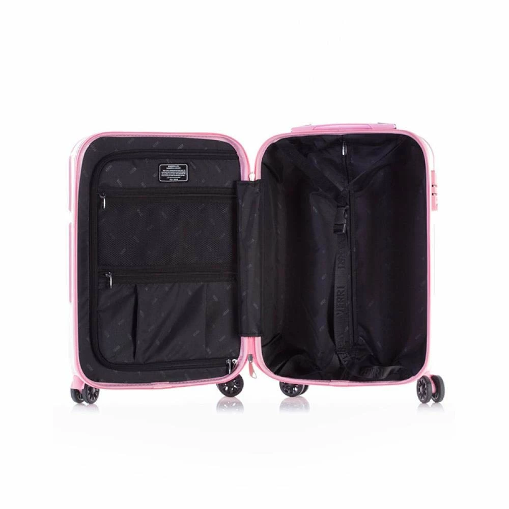 Suitcase, Lightweight, Large 28-Inch Hard-Shell Aluminum Alloy Suitcase, 4 Spinner Wheels, Abs Luggage Travel Trolley, Pink, 24 Inch 8 Suitcase, Lightweight, Large 28-Inch Hard-Shell Aluminum Alloy Suitcase, 4 Spinner Wheels, Abs Luggage Travel Trolley, Pink, 24 Inch - Image 6