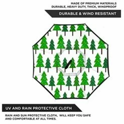 Reverse Umbrella, Holiday Christmas Green Tre Inverted Umbrella,UV Protection Windproof Umbrella C-Shaped Handle Double Layer Reverse For Car Outdoor Use -TRAVELPRO Sales 51d3JbYftrL