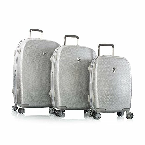 Heys America Motif Neige 3pc Hardside Spinner Set (Silver) 3 Heys America Motif Neige 3pc Hardside Spinner Set (Silver)