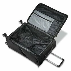 American Tourister Zoom Turbo Softside Expandable Spinner Wheel Luggage, Black, Checked-Medium 25-Inch -TRAVELPRO Sales 51dZh4aOayL