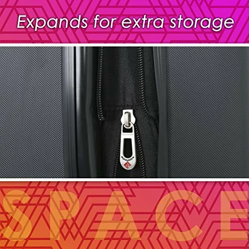 Travelers Club Chicago Hardside Expandable Spinner Luggage, Teal, 20" Carry-On 6 Travelers Club Chicago Hardside Expandable Spinner Luggage, Teal, 20" Carry-On - Image 4