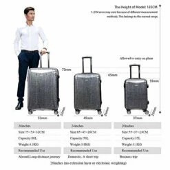Carry On Luggage With Spinner Wheels And Integrated Weight Scale Built In TSA Lock Hard Shell Lightweight PC 20 Inch Rolling Travel Suitcase Small Cabin -TRAVELPRO Sales 51eI9Ze2DOL
