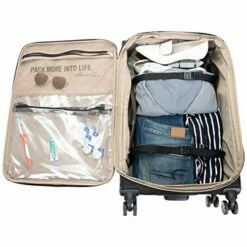 Kenneth Cole Reaction Women's Chelsea Luggage Chevron Softside 8-Wheel Spinner Expandable Suitcase Collection, Black, 24-Inch Checked -TRAVELPRO Sales 51fPKdGI0JL