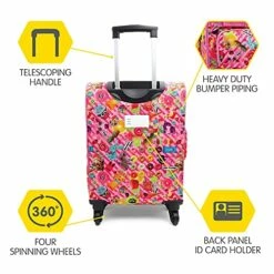 Bixbee Kids Luggage, Kids Luggage With Wheels For Girls & Boys With Telescoping Pullout Handle, Strap And Pockets- Lightweight Kids Suitcase & Carry On Bag For Airport, Travel, Overnight In Pink 10 Bixbee Kids Luggage, Kids Luggage With Wheels For Girls & Boys With Telescoping Pullout Handle, Strap And Pockets- Lightweight Kids Suitcase & Carry On Bag For Airport, Travel, Overnight In Pink -TRAVELPRO Sales 51fZbKhiXkS