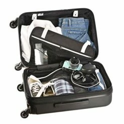 Sherpani Meridian, 22 Inch Travel Hardside Luggage, Durable Hardshell Luggage, Expandable Suitcases With Wheels, Rolling Luggage Carry On, Lightweight Carry On Luggage With Spinner Wheels (Black) -TRAVELPRO Sales 51fcuXJopWL